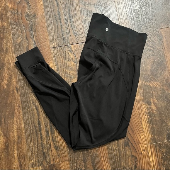 Lululemon Leggings/Pants Mesh Back Black Size 8 - Picture 8 of 8